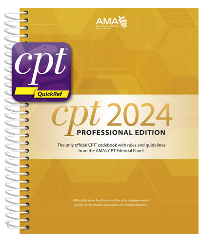 CPT® 2024 Professional Ed and CPT® QuickRef App Package