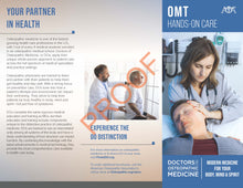 Load image into Gallery viewer, OMT Hands-on Care Trifold Brochure
